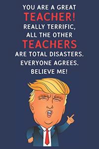 You Are A Great Teacher! Really Terrific, All The Other Teachers Are Total Disasters. Everyone Agrees. Believe Me