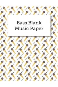 Bass Blank Music Paper