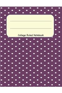 College Ruled Notebook