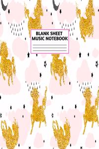 Blank Sheet Music Notebook