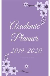 Academic Planner 2019-2020 weekly monthly 5 x 8