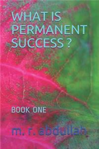 What Is Permanent Success ?
