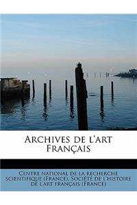 Archives de L'Art Francais