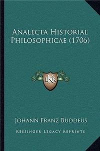 Analecta Historiae Philosophicae (1706)