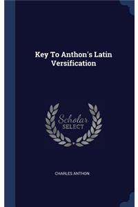 Key To Anthon's Latin Versification