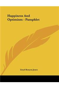Happiness And Optimism - Pamphlet