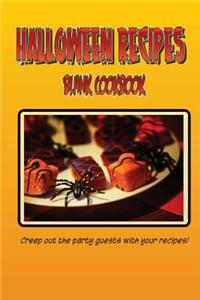 Blank Cookbook Halloween Recipes (Blank Recipe Book)