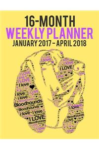 16-Month Weekly Planner - January2017 - April2018
