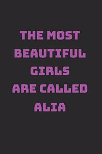 Alia Girl Woman Notebook