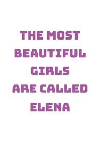 Elena Girl Woman Notebook