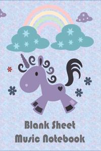 Blank Sheet Music Notebook
