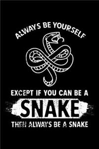 Always Be Yourself Except if you can be a Snake