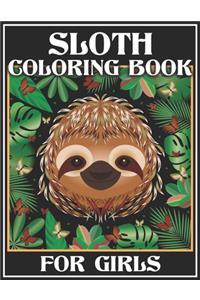 Sloth Coloring Book for Girls