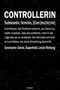 Controllerin Notizbuch