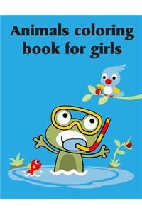 Animals Coloring Book For Girls
