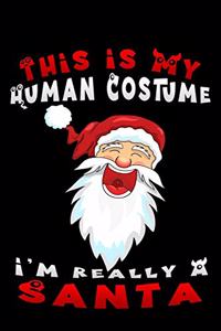 this is my human costume i'm really a santa