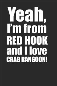 Red Hook Crab Rangoon Lover 120 Page Notebook Lined Journal