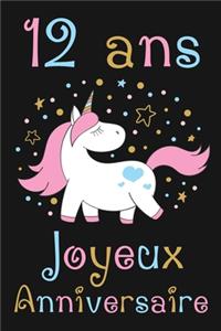 12 ans Joyeux Anniversaire