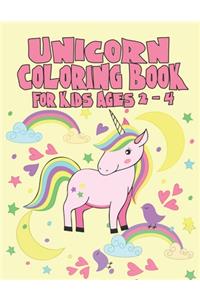 Unicorn Coloring Book for Kids Ages 2-4