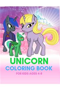 Unicorn Coloring Book for Kids Ages 4-8