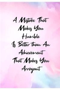 A Mistake That Makes You Humble