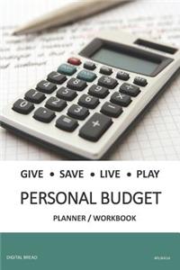 Give Save Live Play Personal Budget Planner Workbook