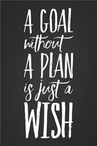A Goal Without a Plan Is Just a Wish