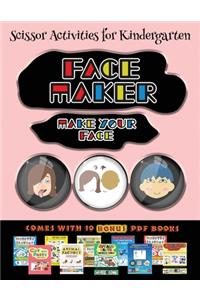 Scissor Activities for Kindergarten (Face Maker - Cut and Paste)