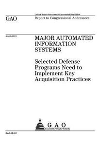 Major automated information systems