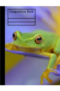 Frog Composition Notebook - College Ruled