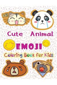 Cute Animal EMOJI Coloring book for kids