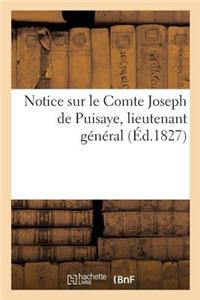Notice Sur Le Comte Joseph de Puisaye, Lieutenant Général