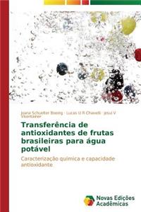 Transferência de antioxidantes de frutas brasileiras para água potável