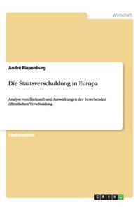 Die Staatsverschuldung in Europa