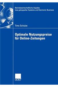 Optimale Nutzungspreise Für Online-Zeitungen