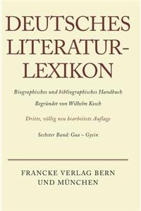 Deutsches Literatur-Lexikon, Band 6, Gaa - Gysin