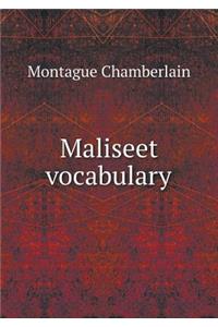 Maliseet Vocabulary