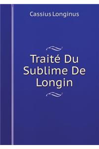 Traité Du Sublime De Longin