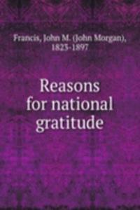 Reasons for national gratitude