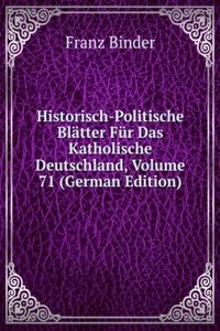 HISTORISCH-POLITISCHE BL  TTER F R DAS