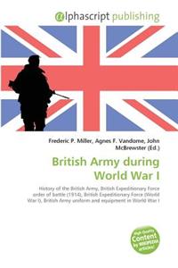 British Army During World War I