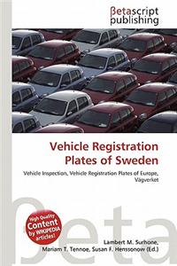 Vehicle Registration Plates of Sweden