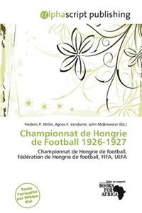 Championnat de Hongrie de Football 1926-1927