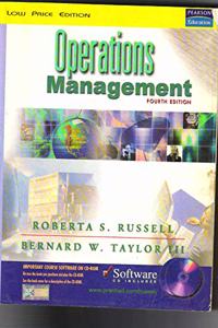 Operations Management, 4/E With Cd New Reduced Price