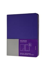 Ipad 3 and 4 Moleskine Brilliant Violet Slim Digital Cover with Notebook