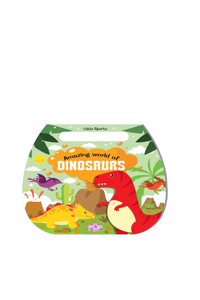 Hello Friend Books Little Sparks Carry Me Activity Pad: Amazing World of Dinosaurs - Activity Book wih Die Cut Handle for Kids
