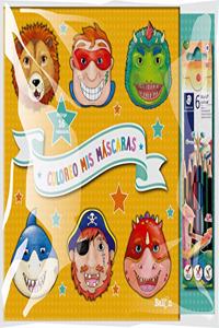 COLOREO MIS MASCARAS - Naranja + lapices (Coloreo mis mascaras + 6 lapices Staedtler)