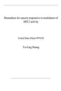 Biomarkers for cancers responsive to modulators of HEC1 activity