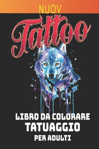 Libro da colorare tatuaggio per adulti