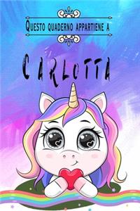 Questo quaderno appartiene a Carlotta